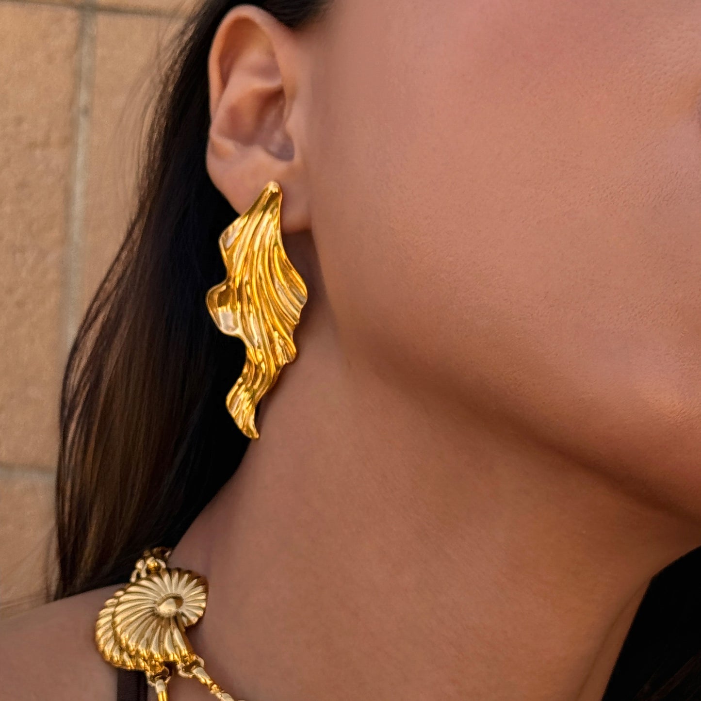 Seaweed earrings