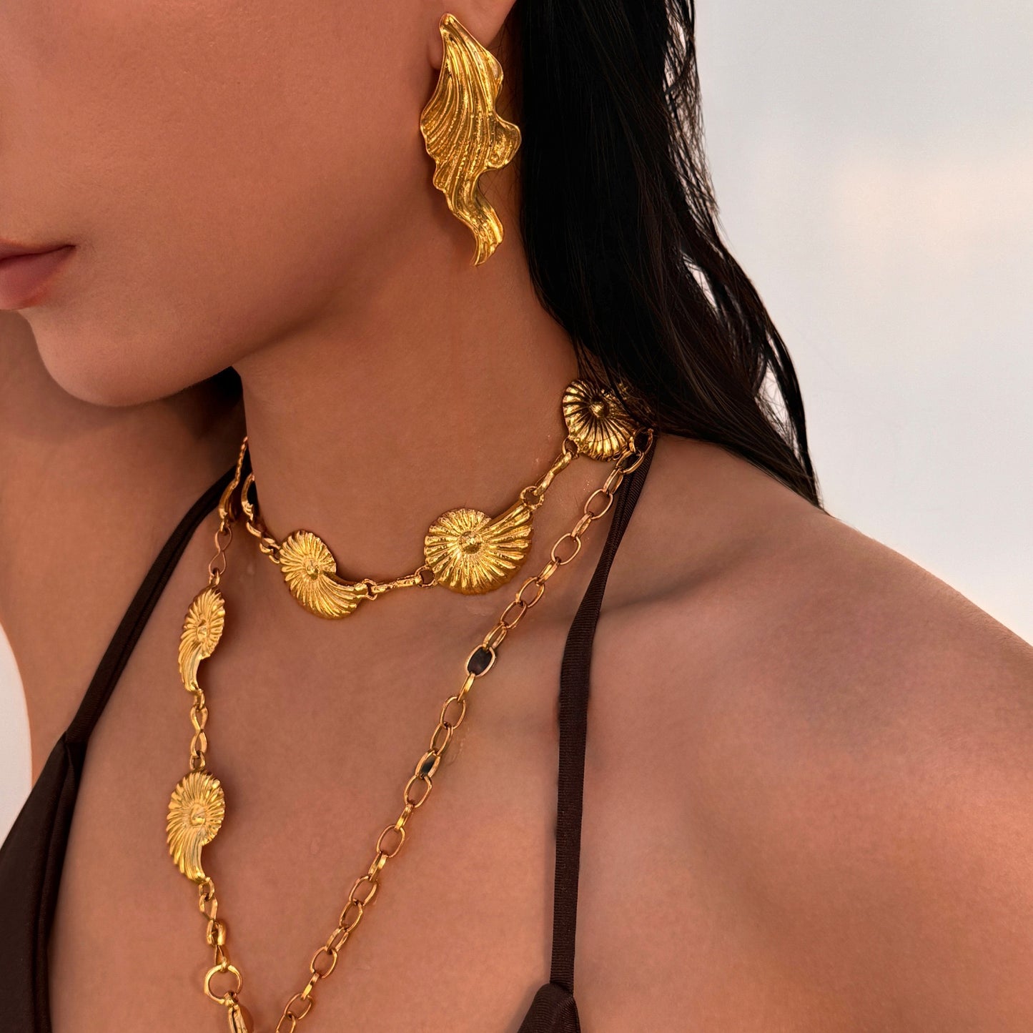 Seaweed earrings