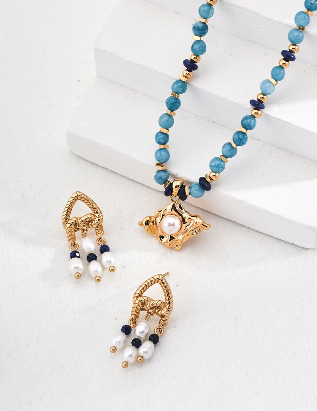 Cinderella Lapis handmade earrings
