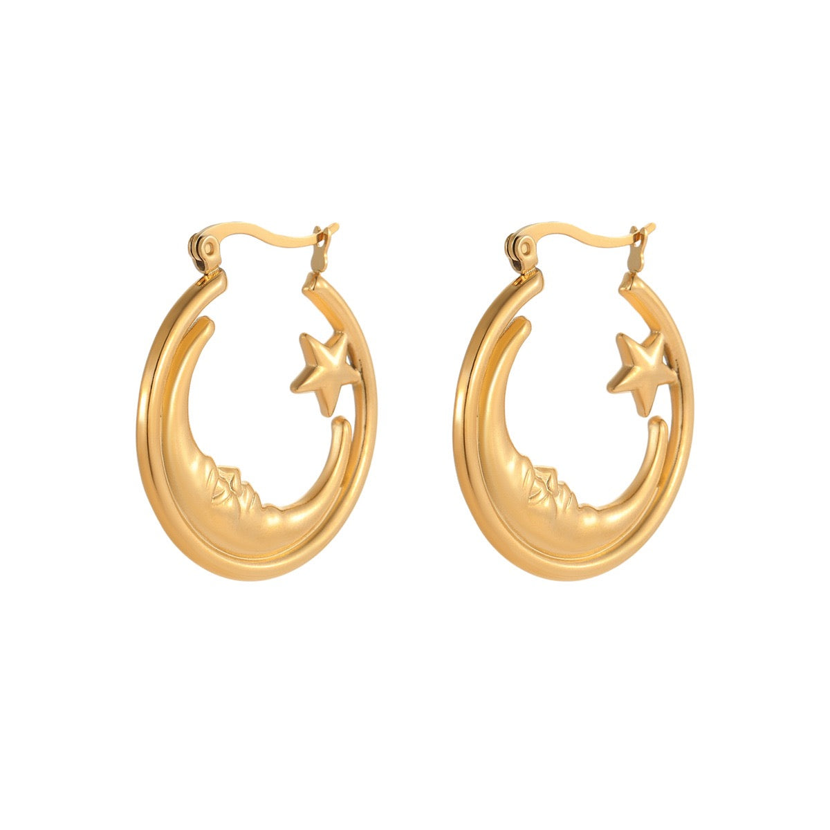 Sleeping moon hoops