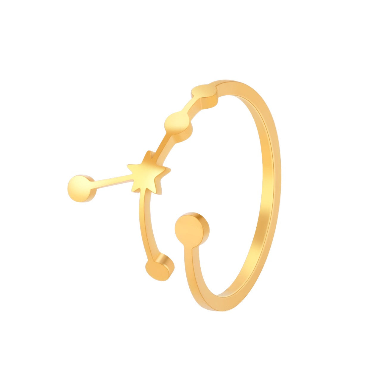 Zodiac star signs rings