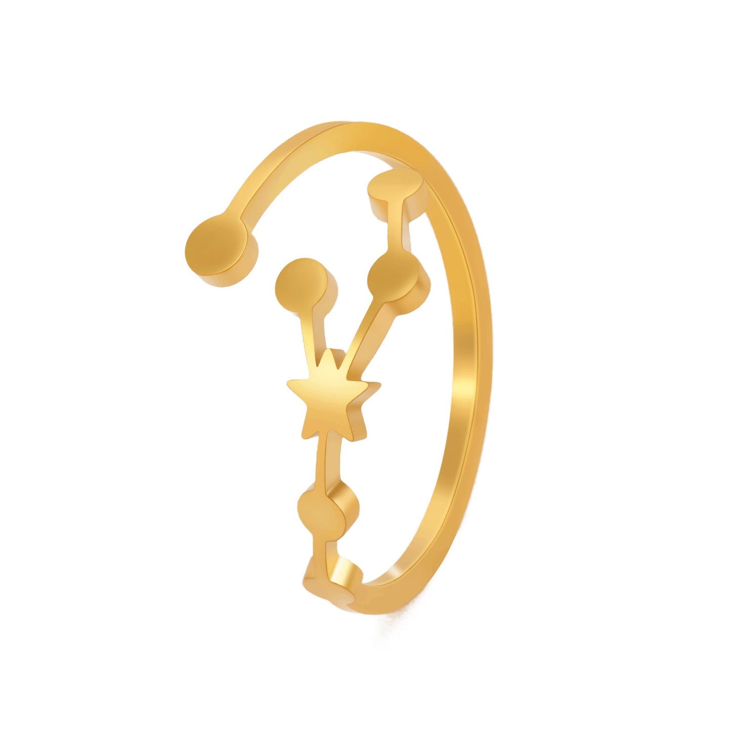 Zodiac star signs rings