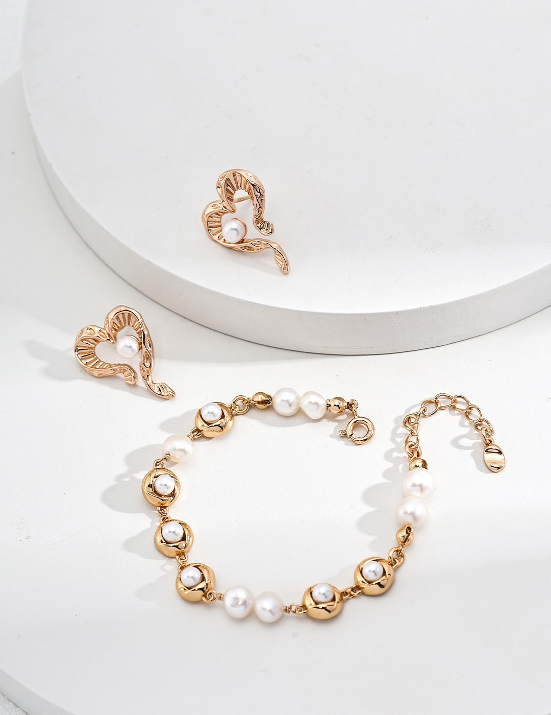 Fontana My heart pearl earrings