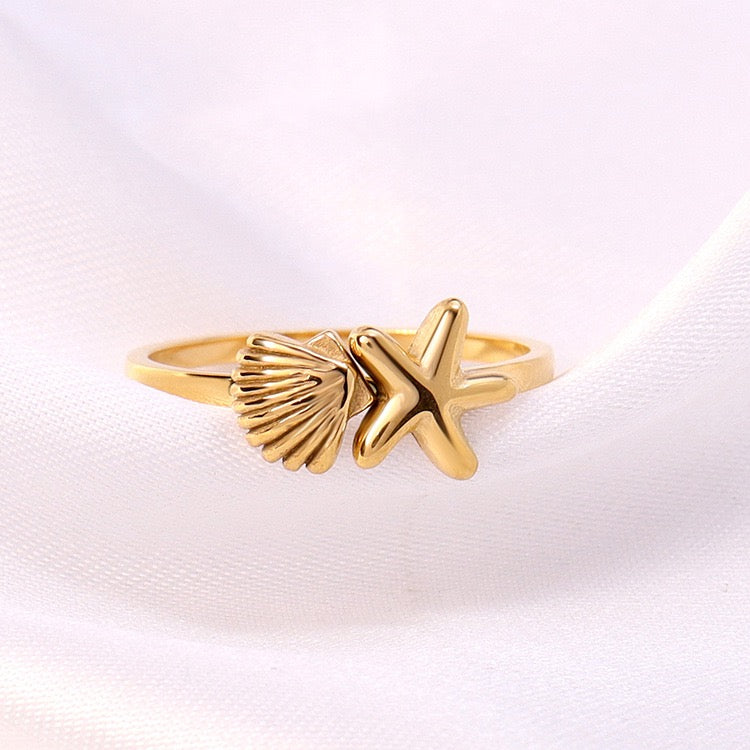 Favorite beach shell ring
