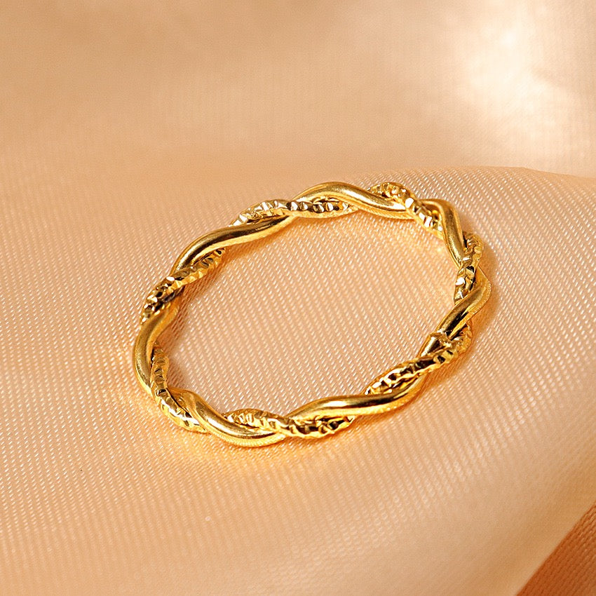 Cute bow ring set