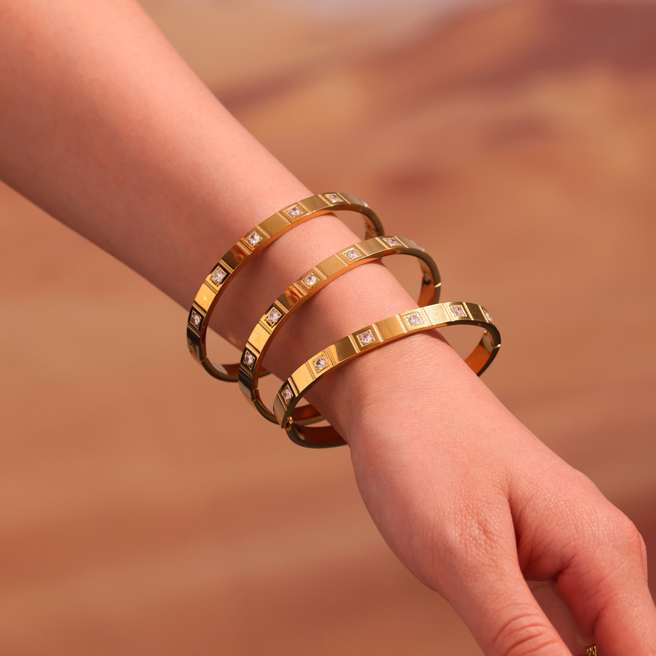 Square dia bangle