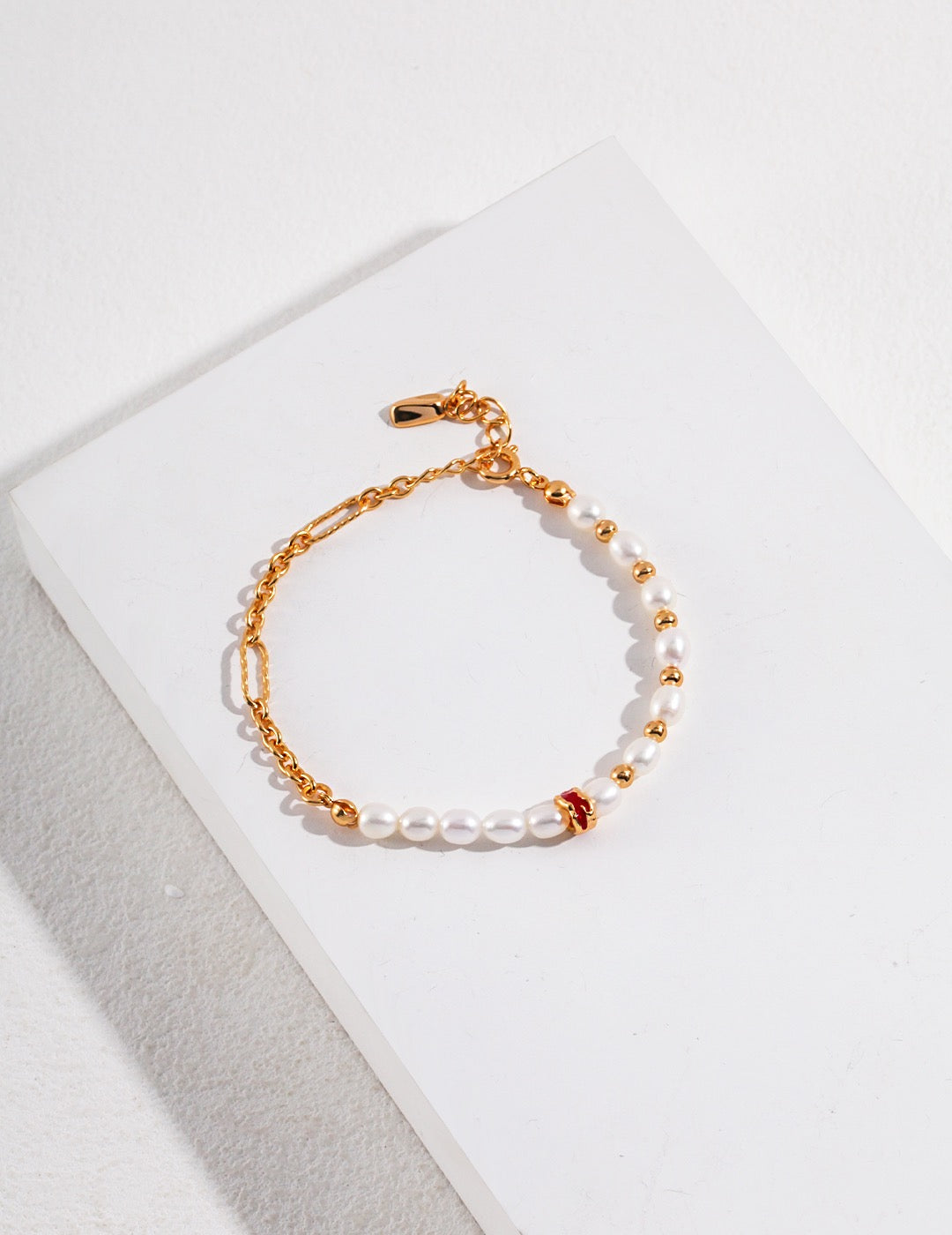 Rita Red glaze dripping pearl bracelet