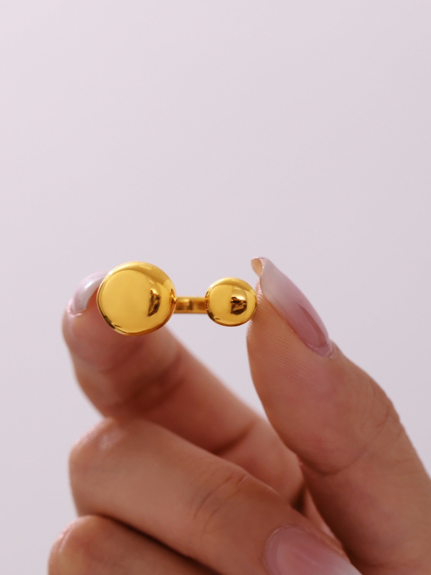 Double beady rings