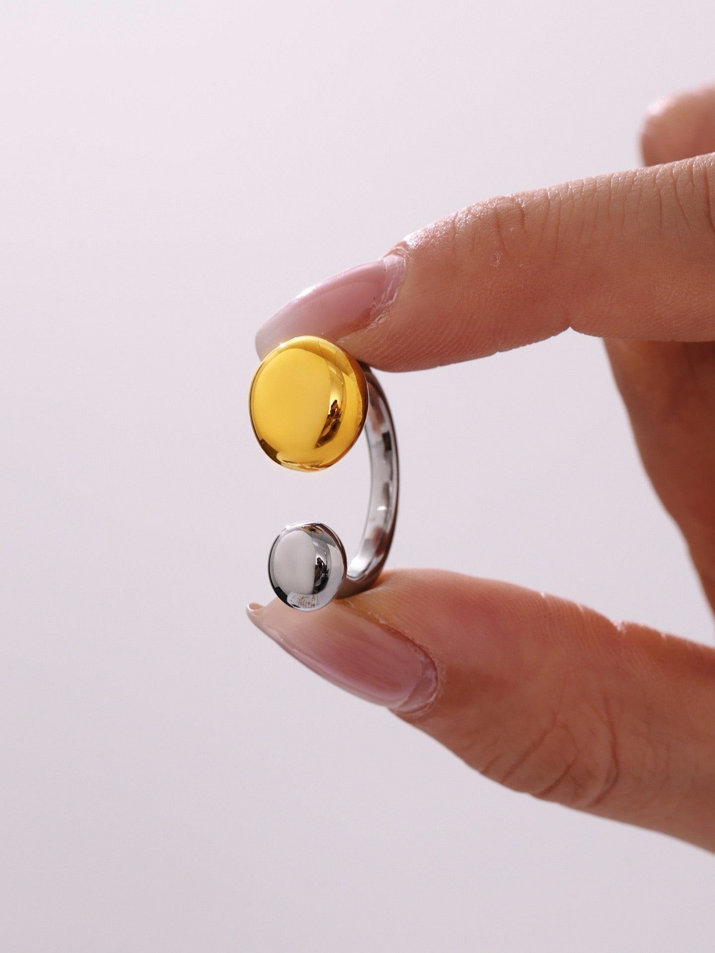 Double beady rings
