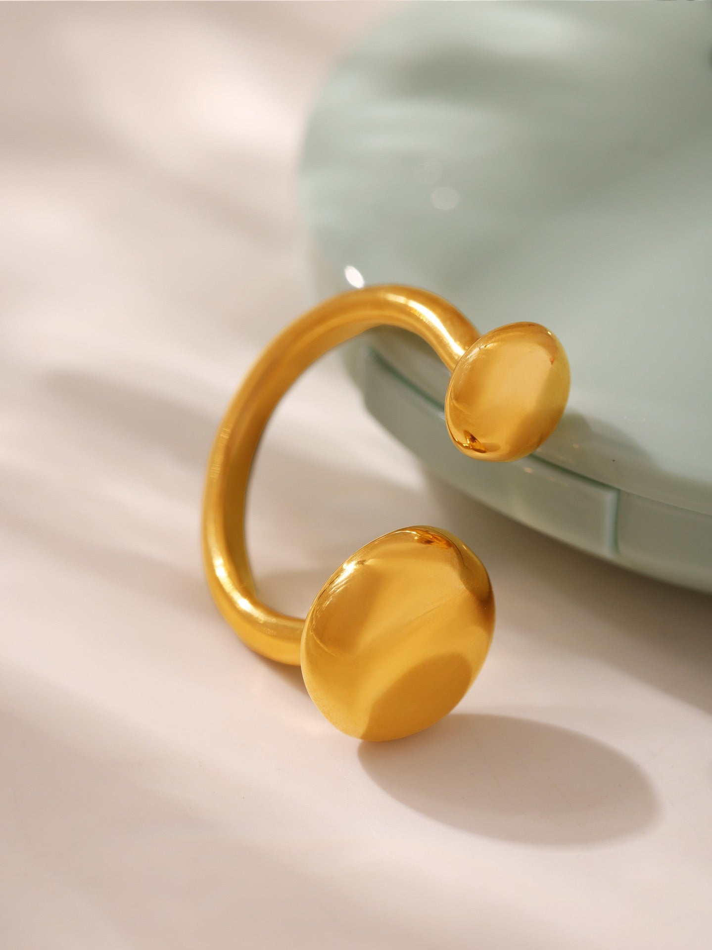 Double beady rings