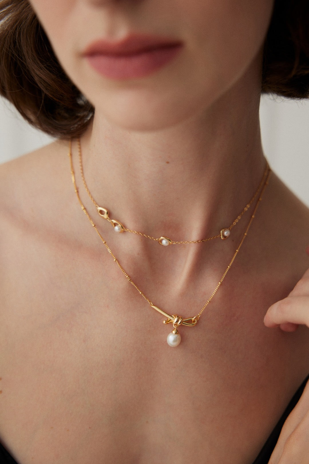 Coco Bow chain necklace
