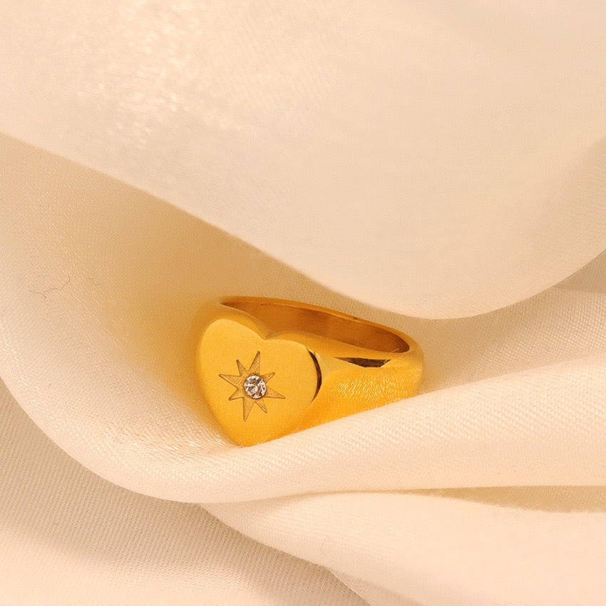 Mickey heart ring