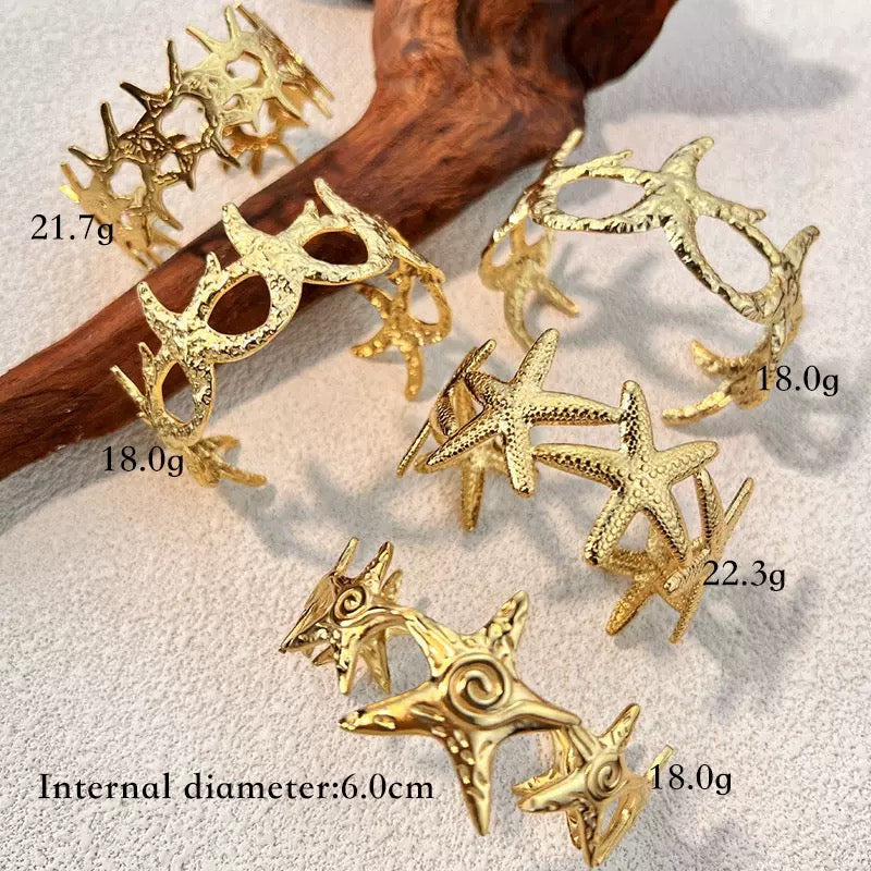 Beach shell bangles