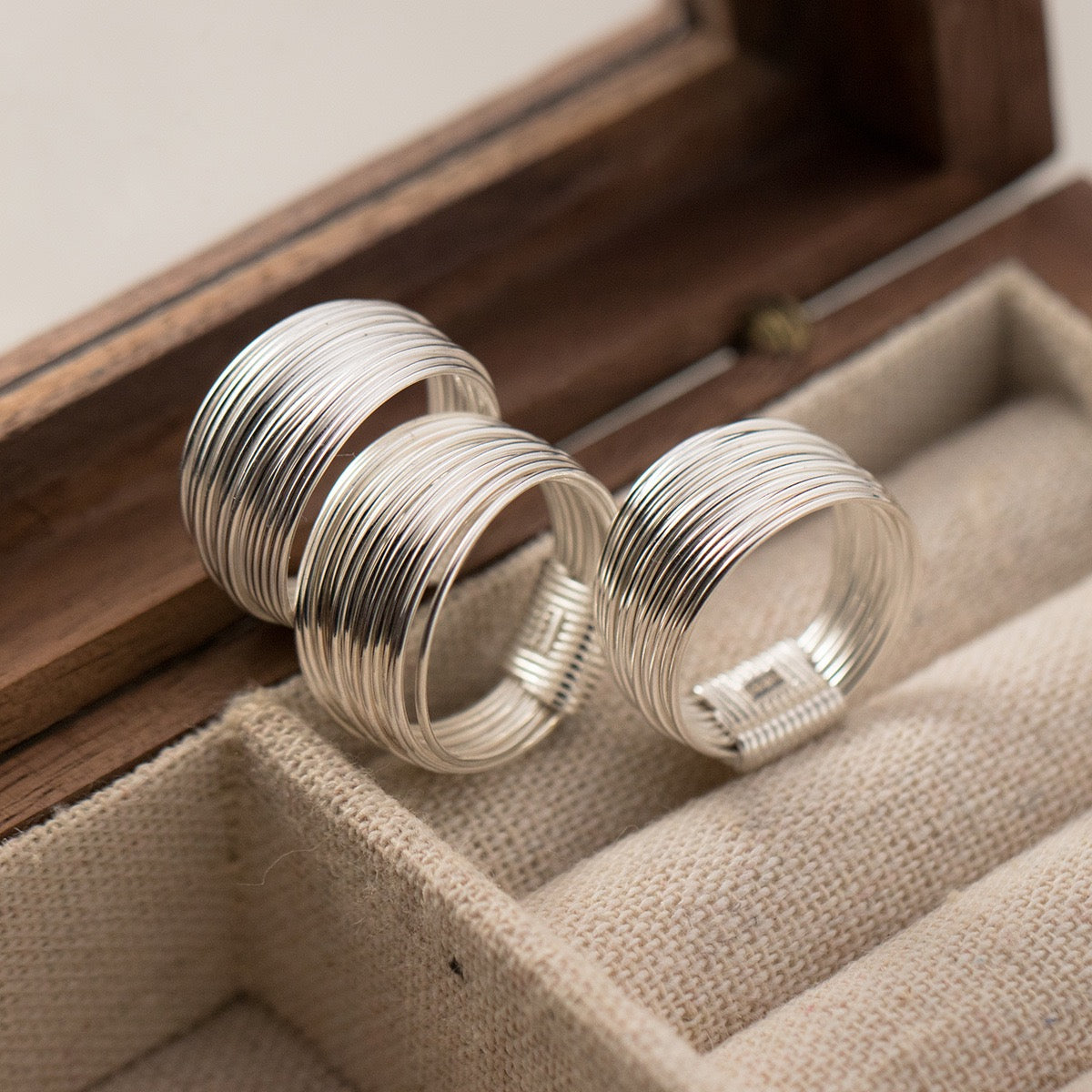 Sterling silver wire rings