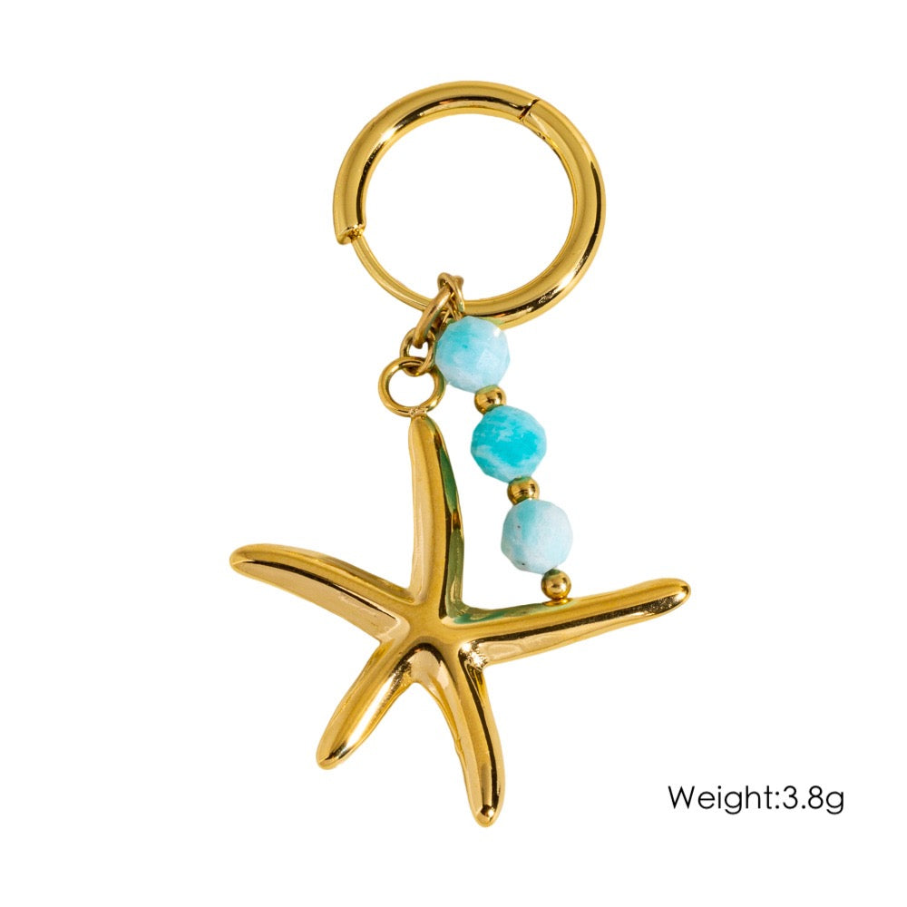 Dainty charm hoops