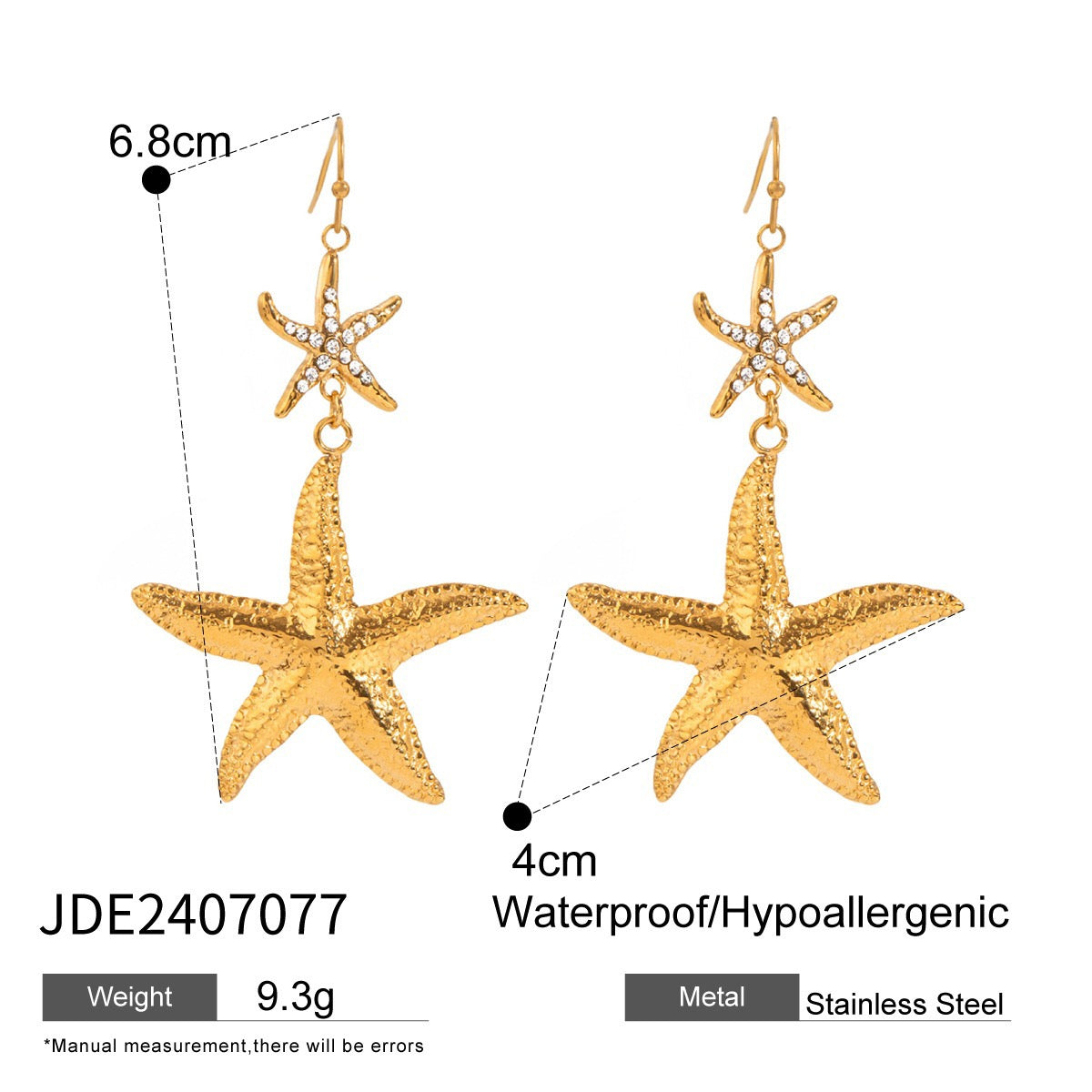 Rainbow day starfish set