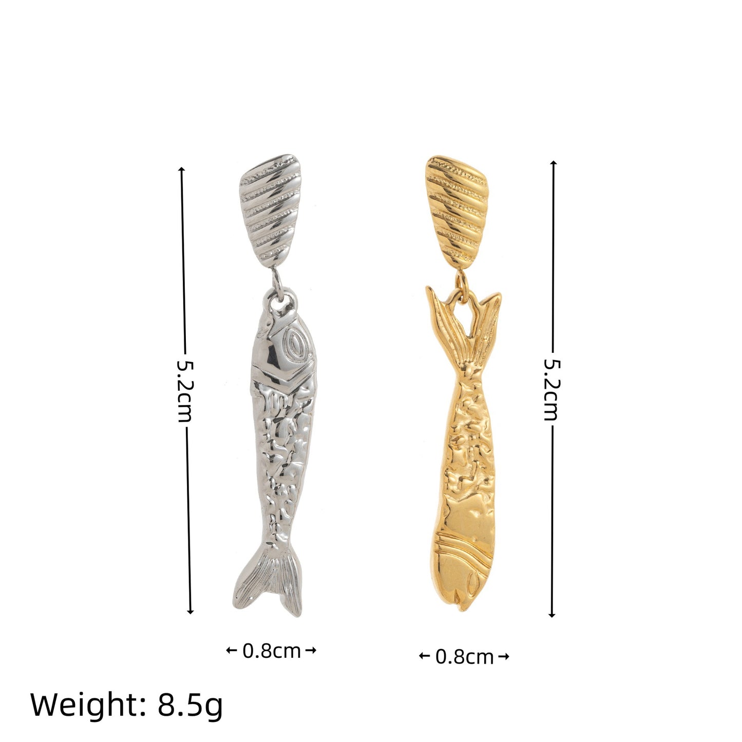 Mix fish earrings
