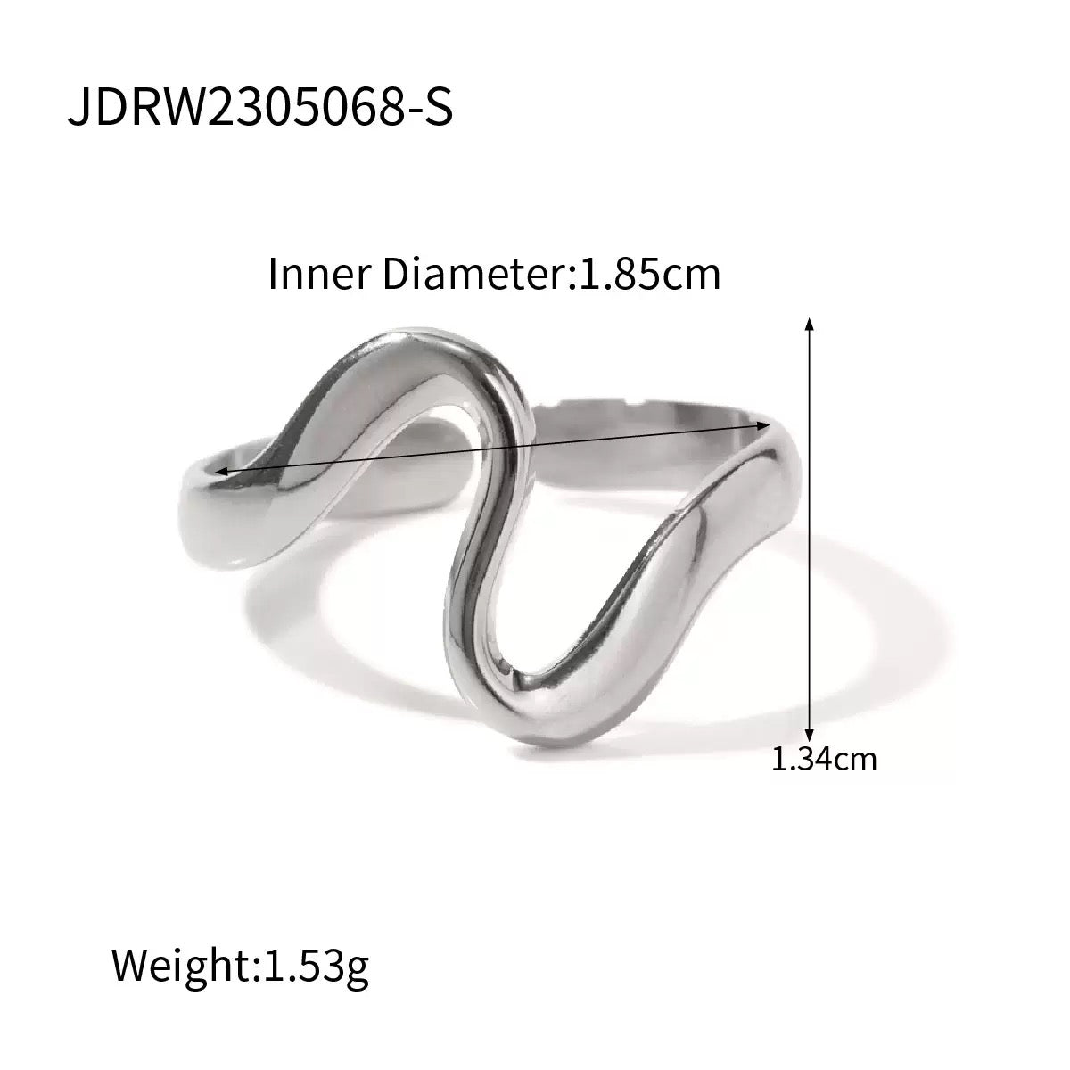 Bree Big wave ring
