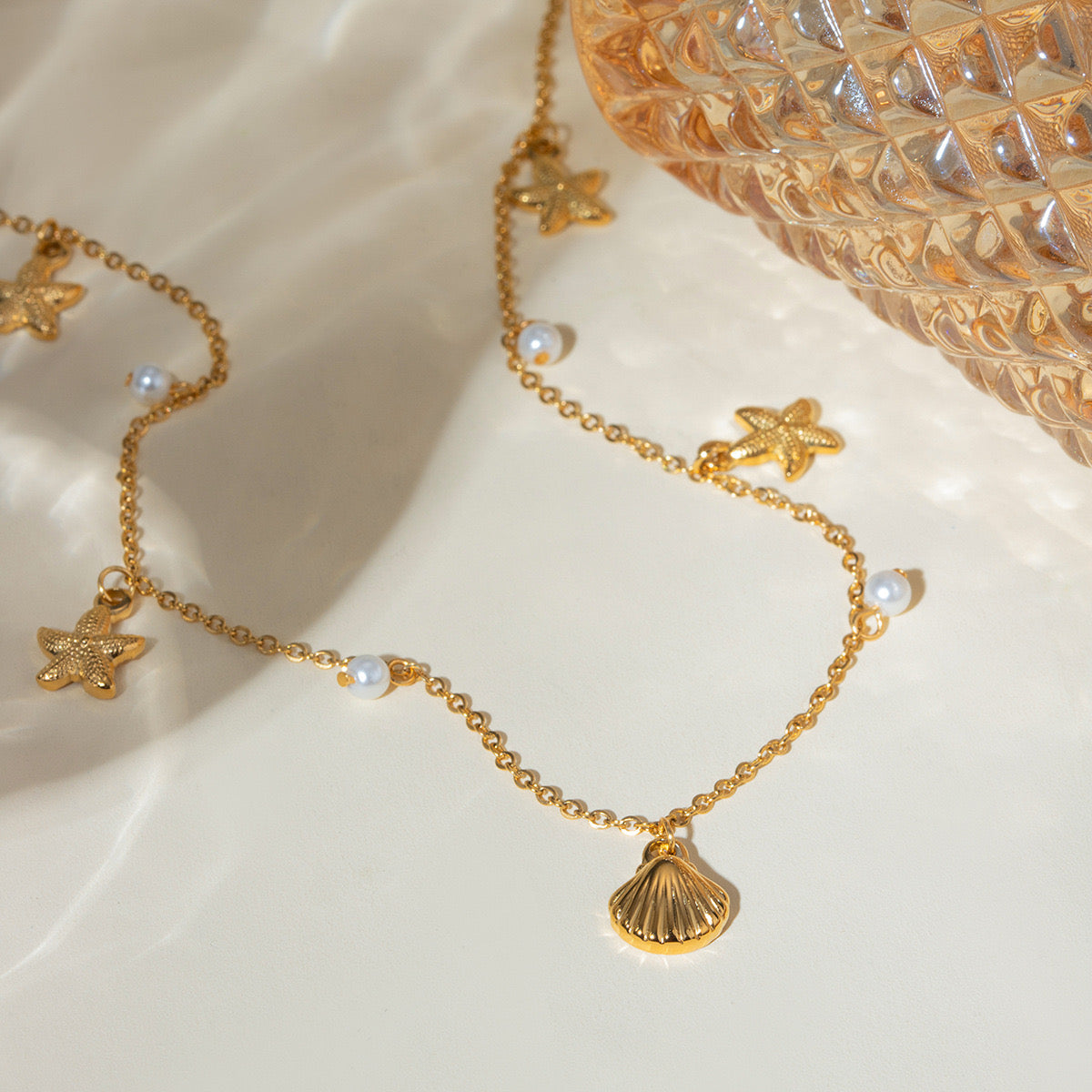 Balman Seashell pearly necklace