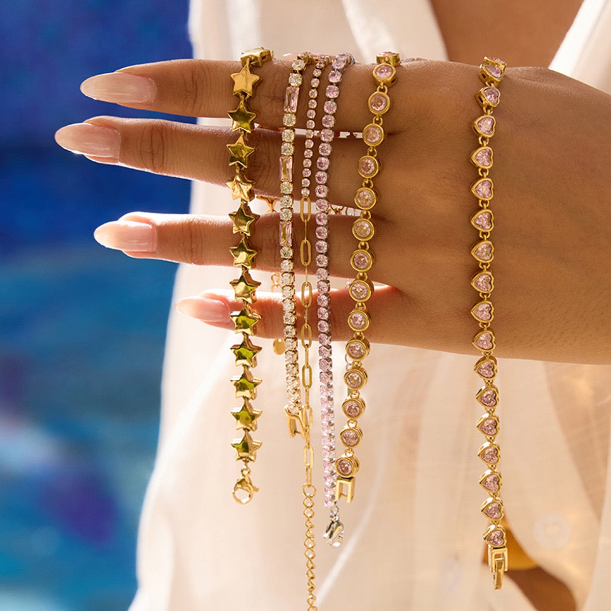 Summer hoopy star bracelets