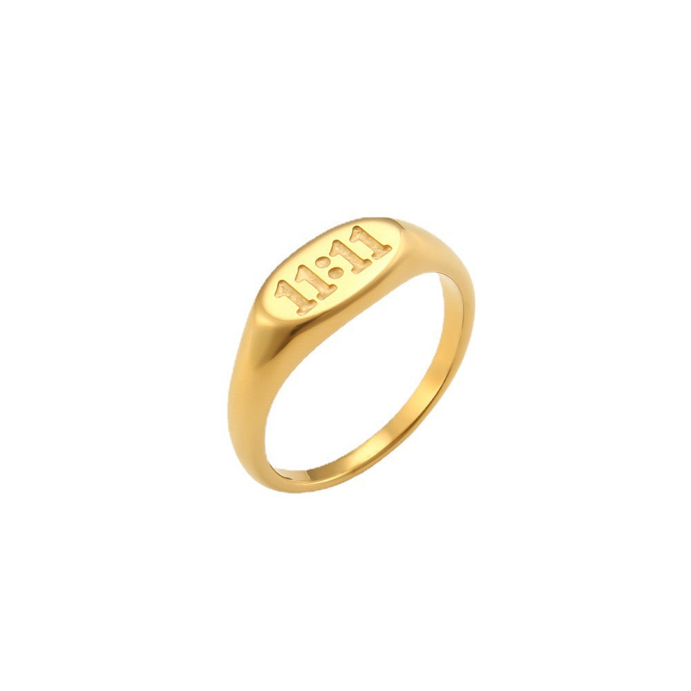 Angel's number rings collection