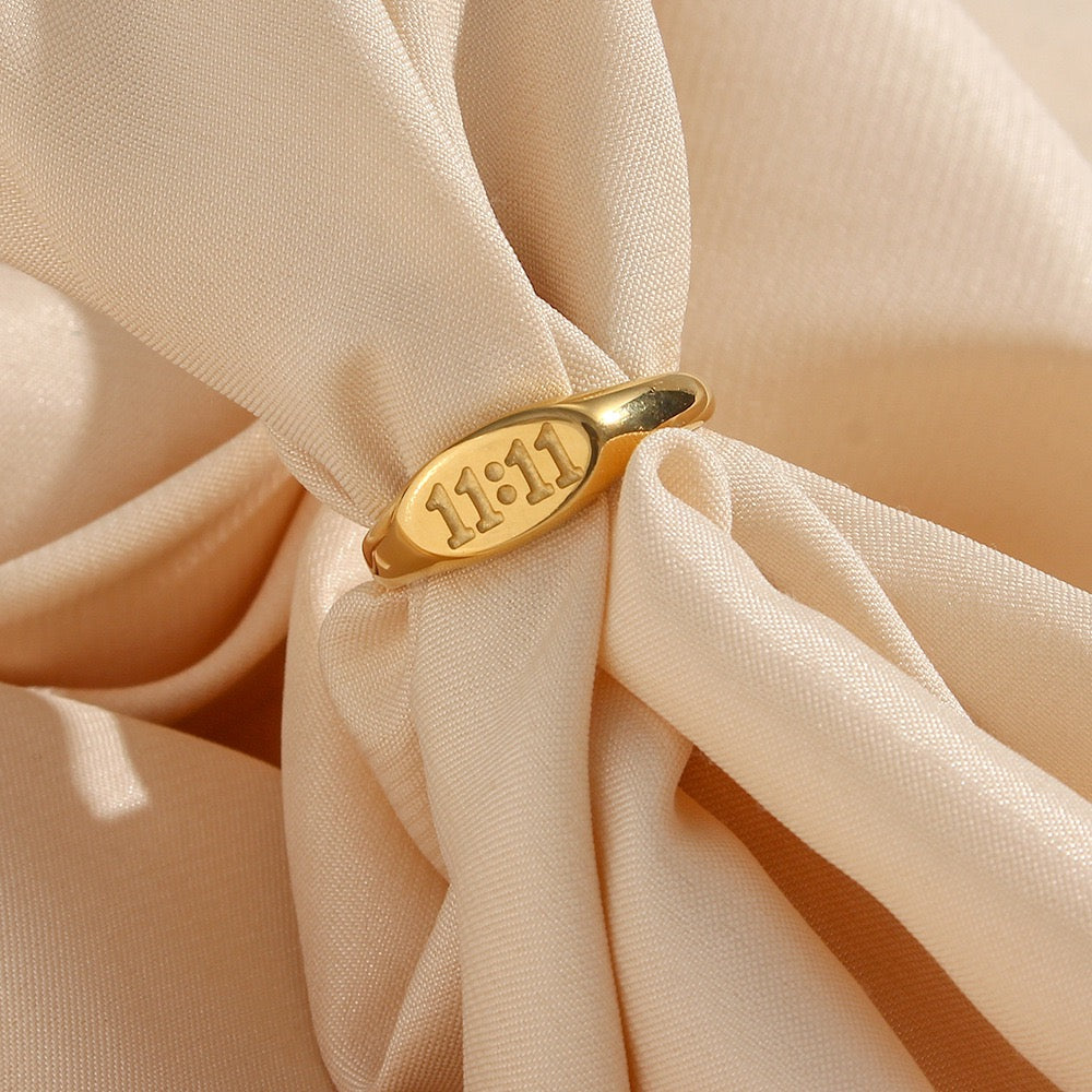 Angel's number rings collection
