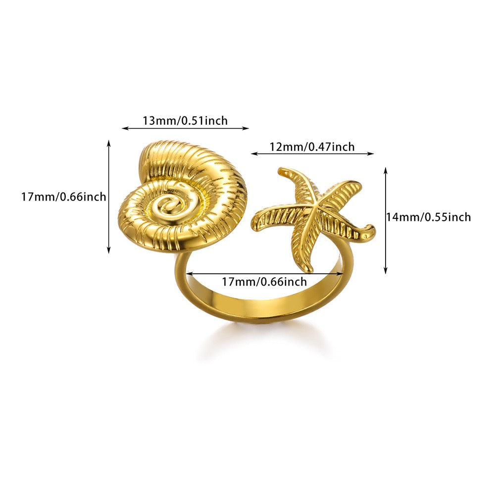 Starfish shell rings