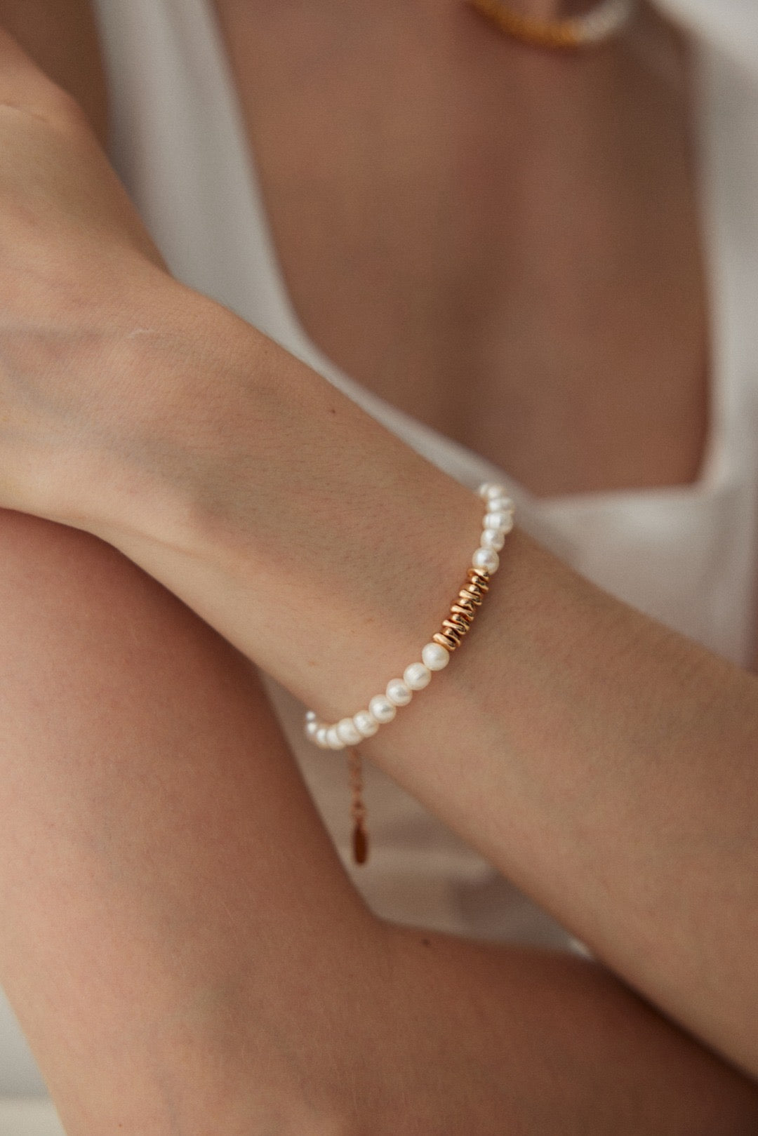 Golden nuggets Pearl set