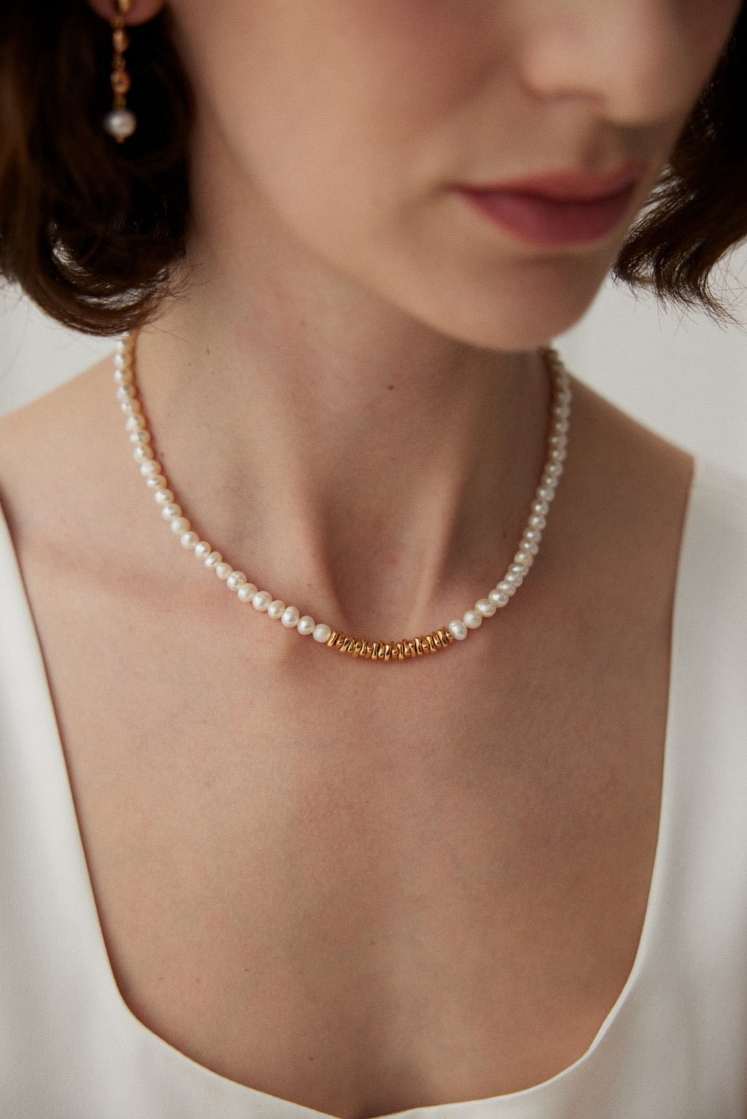 Golden nuggets Pearl set