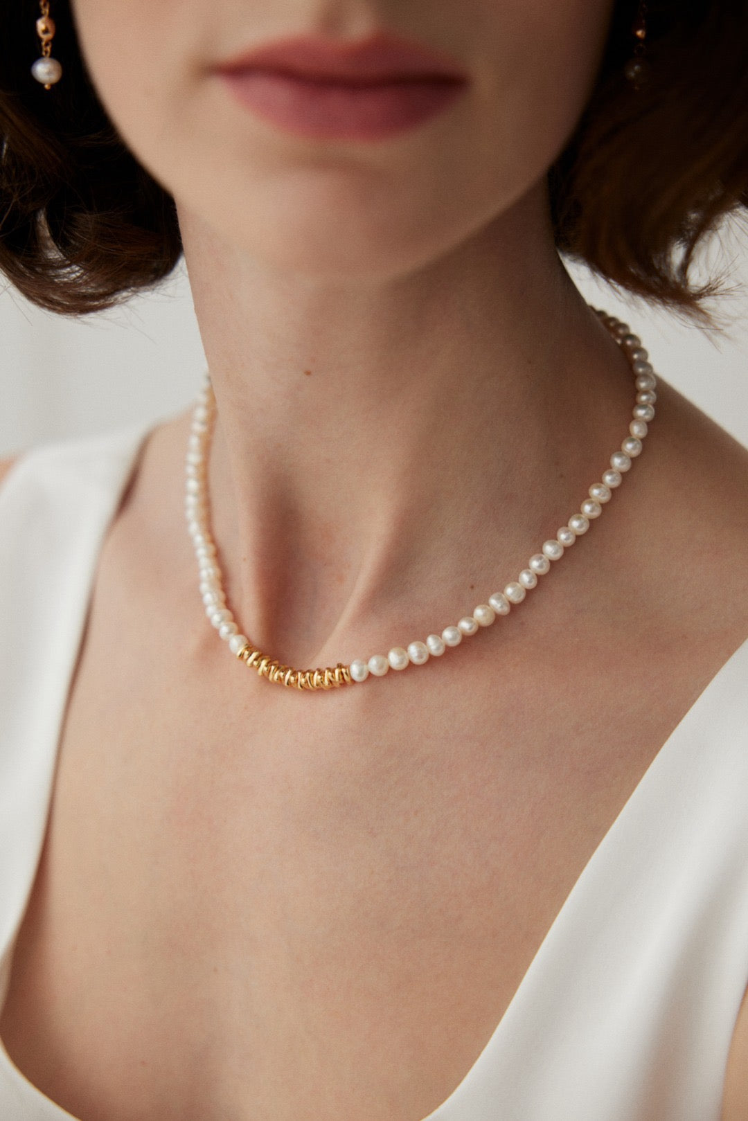 Golden nuggets Pearl set