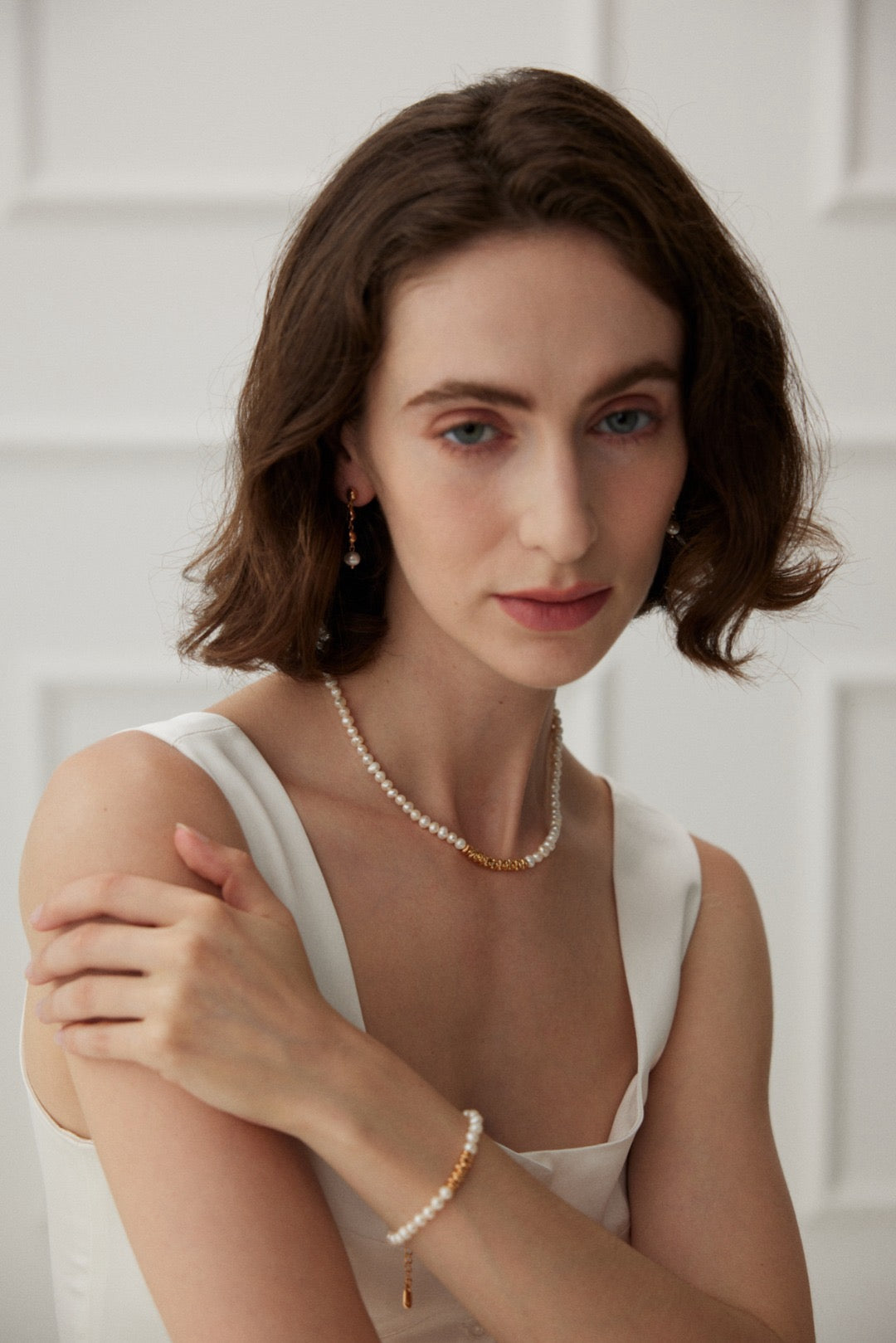 Golden nuggets Pearl set