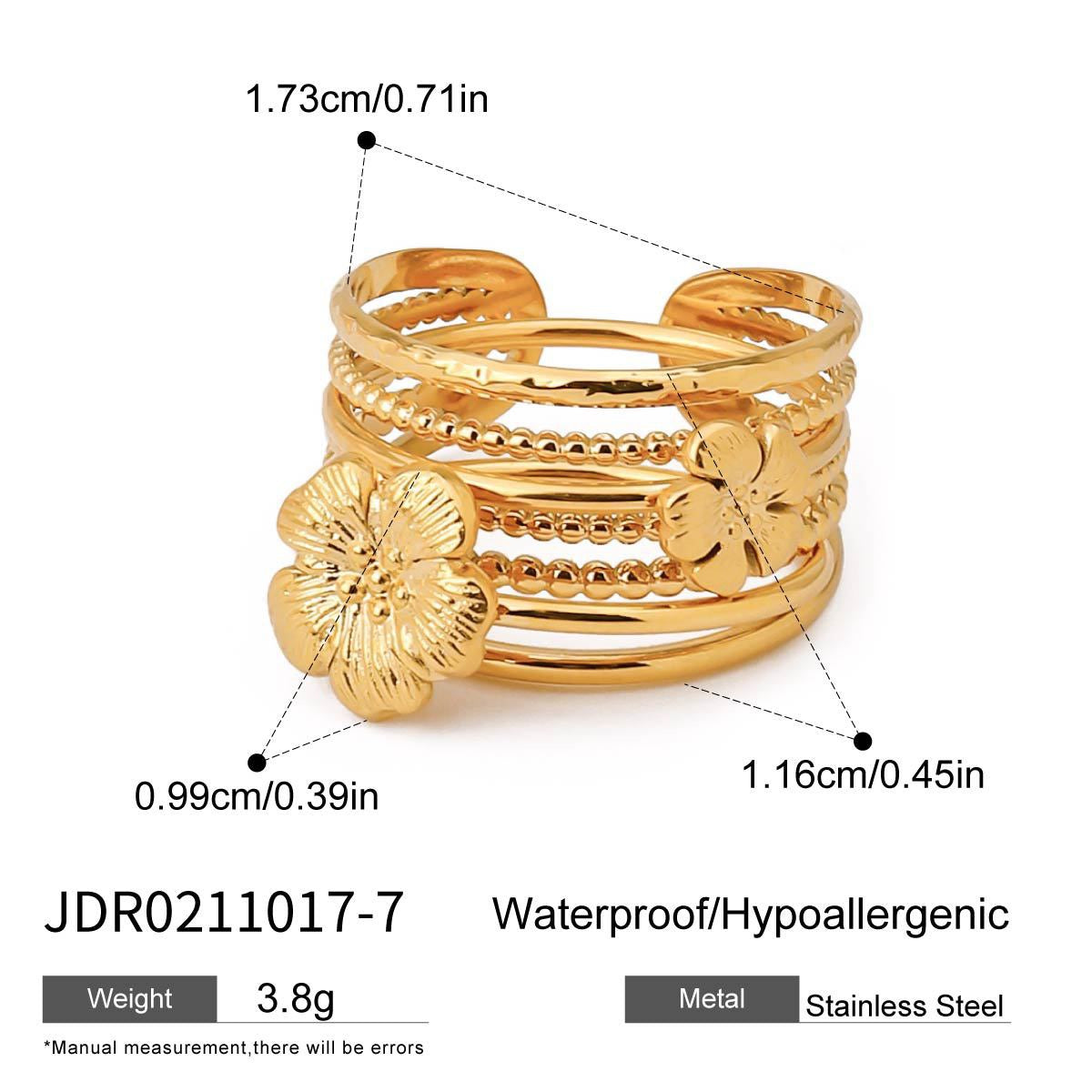Stacking three rings set