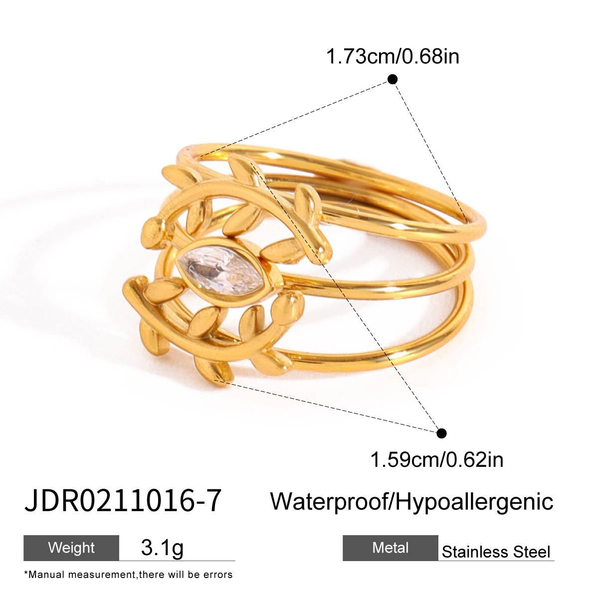 Stacking three rings set