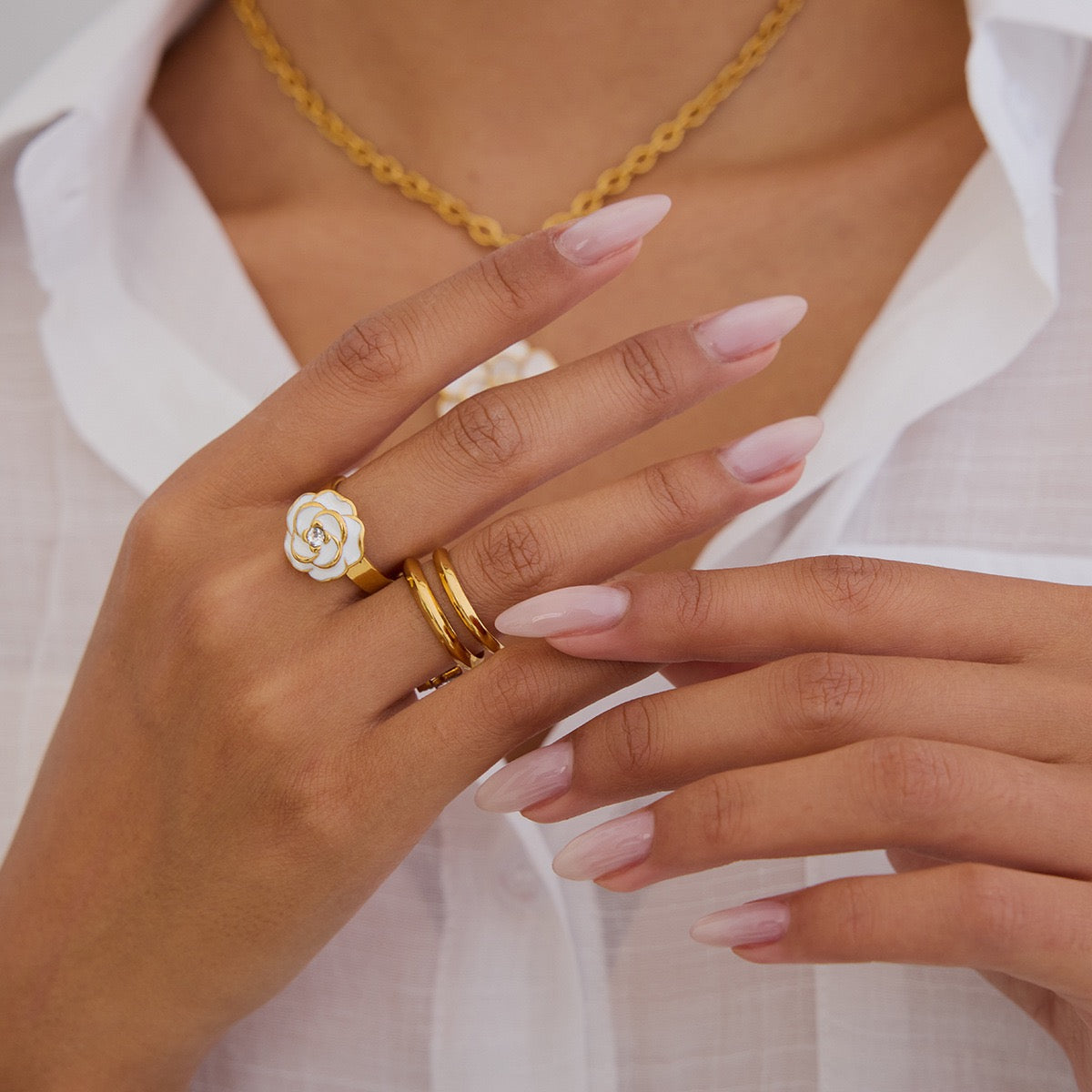 White Rose ring