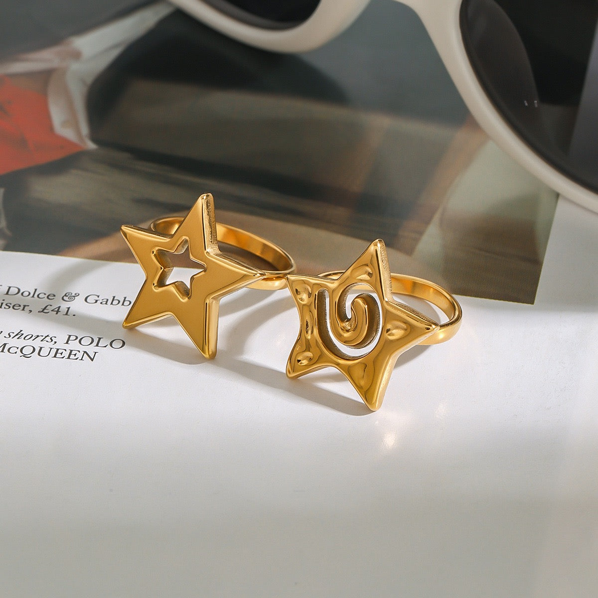 Starry rings