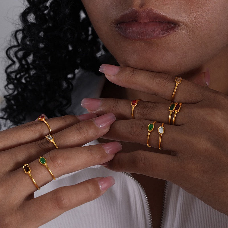 Heath dainty rings