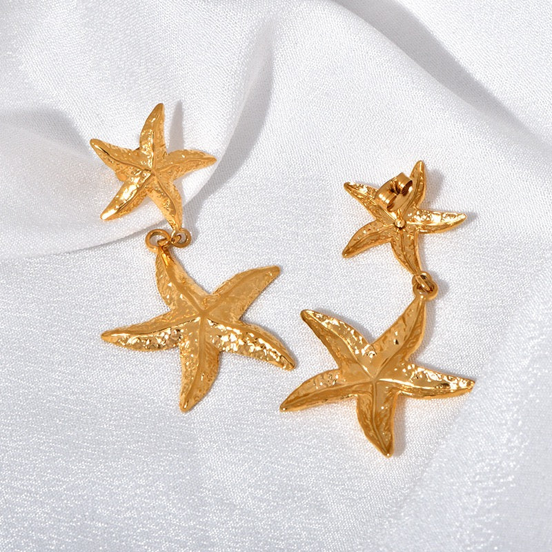 Ingrid Sea theme coral earrings