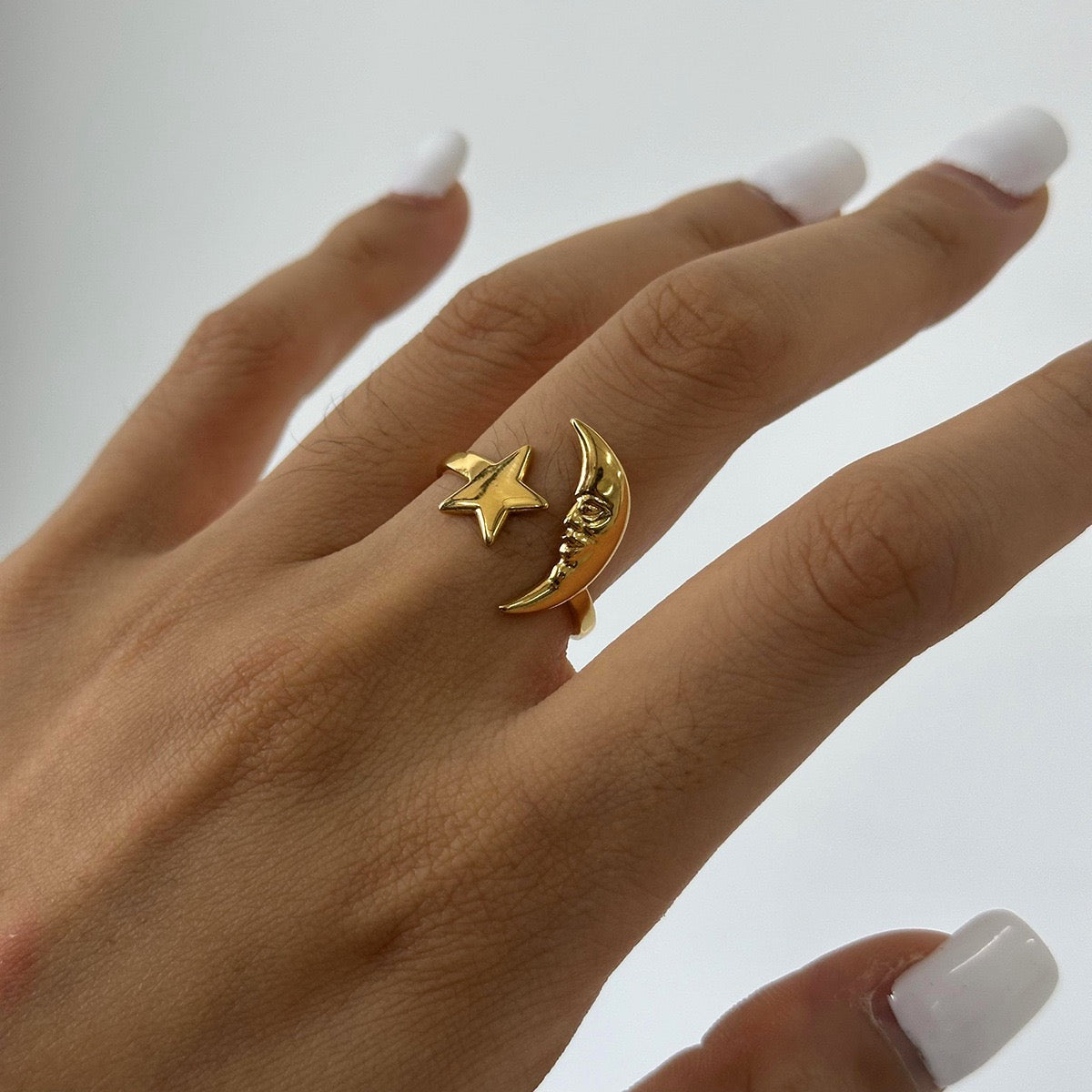 Melbourne Moon and star ring