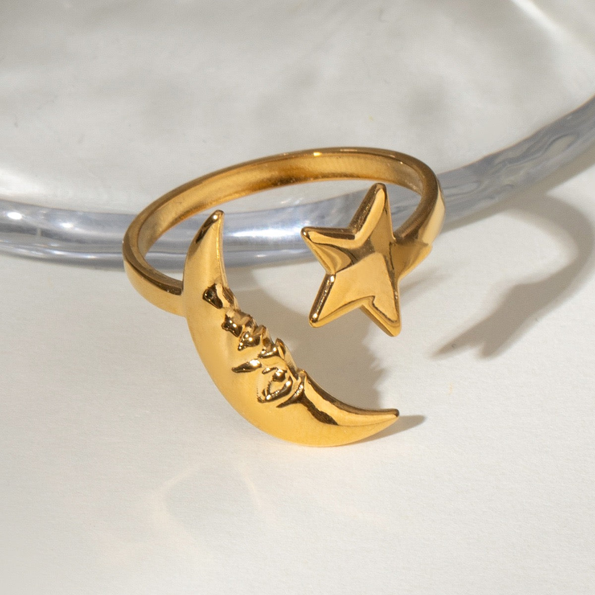 Melbourne Moon and star ring