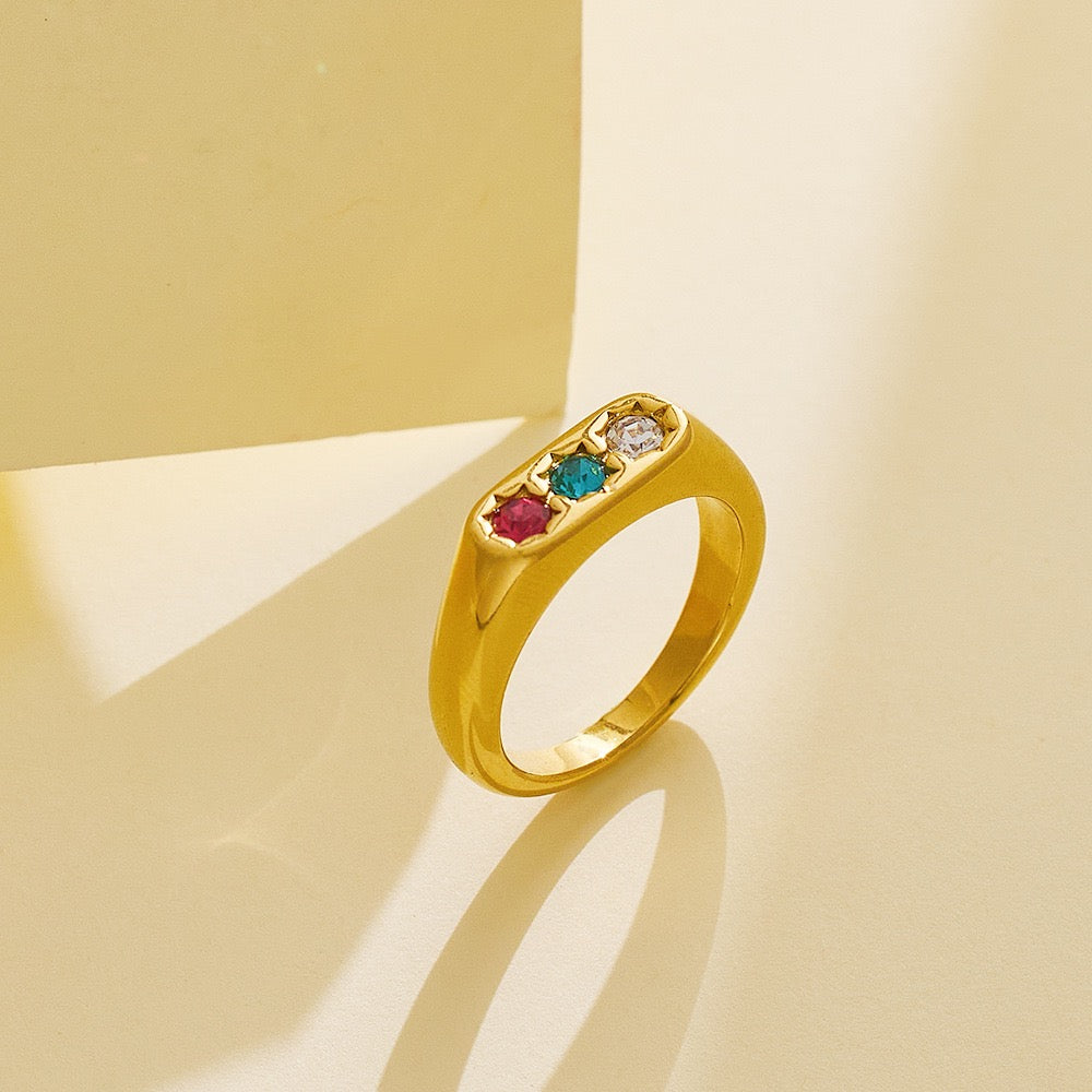 Three star rings