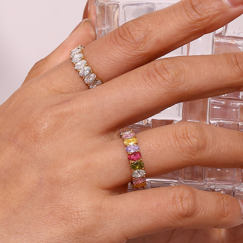 Rainbow rock band ring