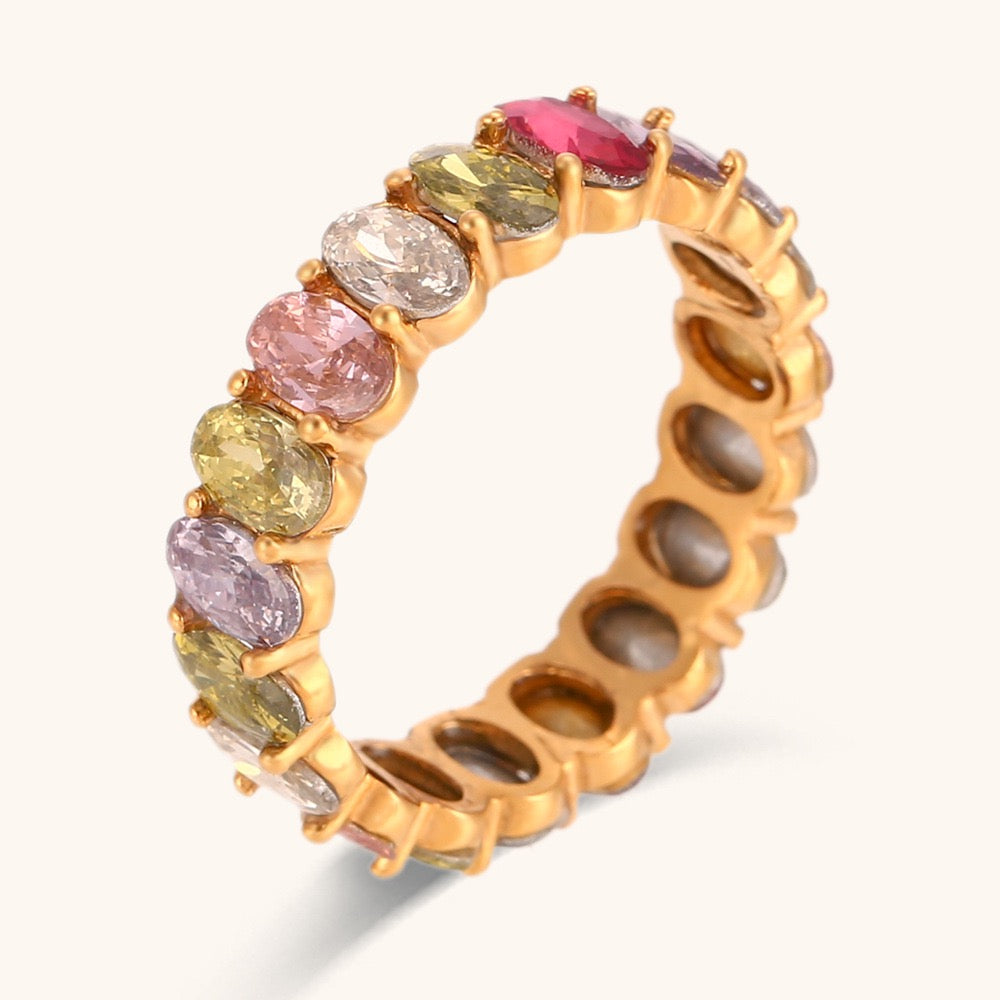 Rainbow rock band ring