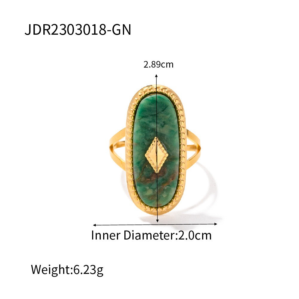 Jessie Natural stone rings