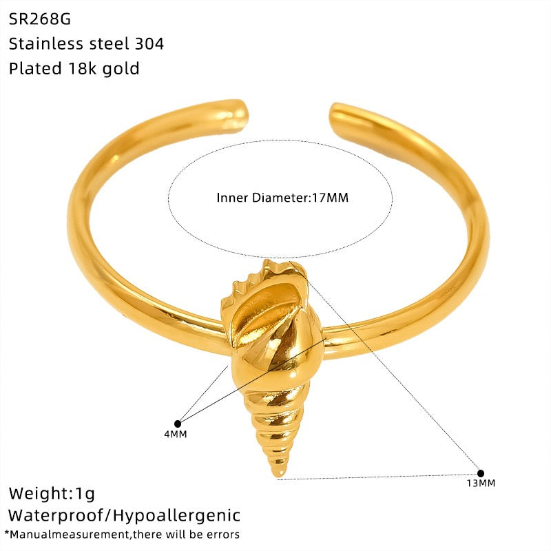 Iria Beach side rings collection