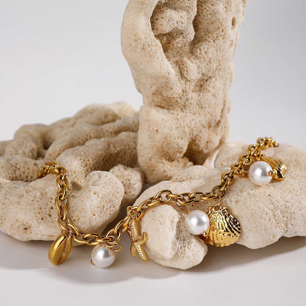 Beach chain star charm bracelet