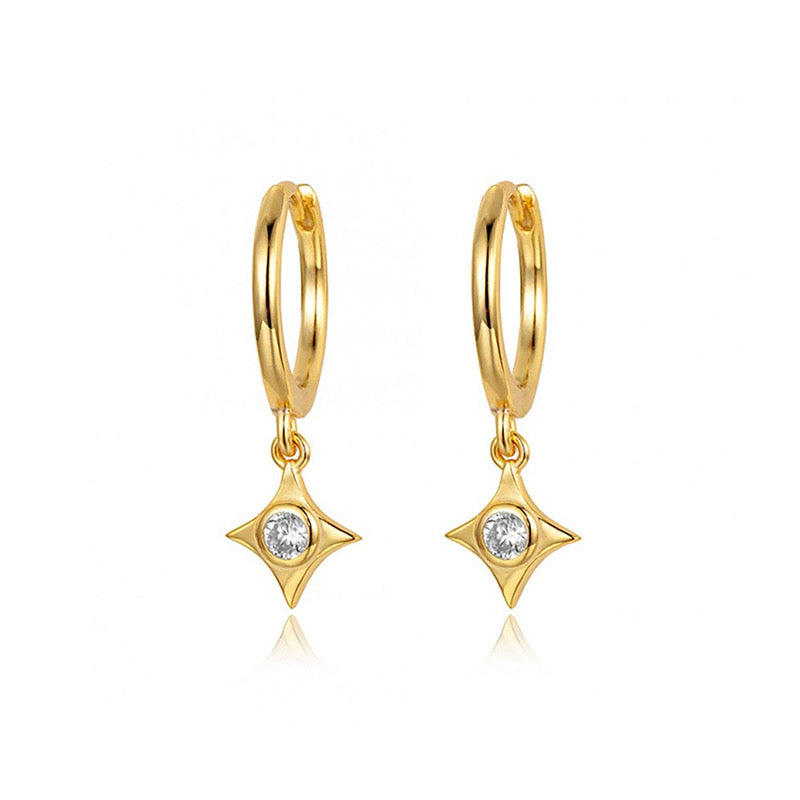 Margaret star sterling silver earrings