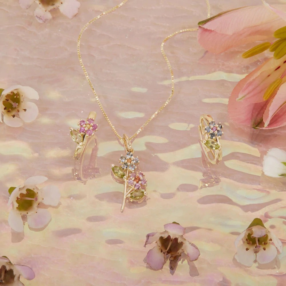 Mini flower hoops