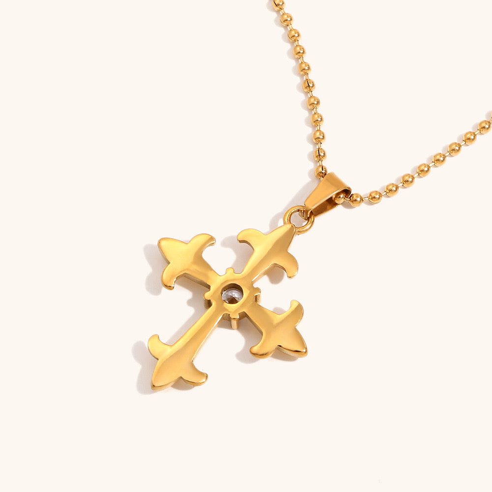 Cross jewel necklace