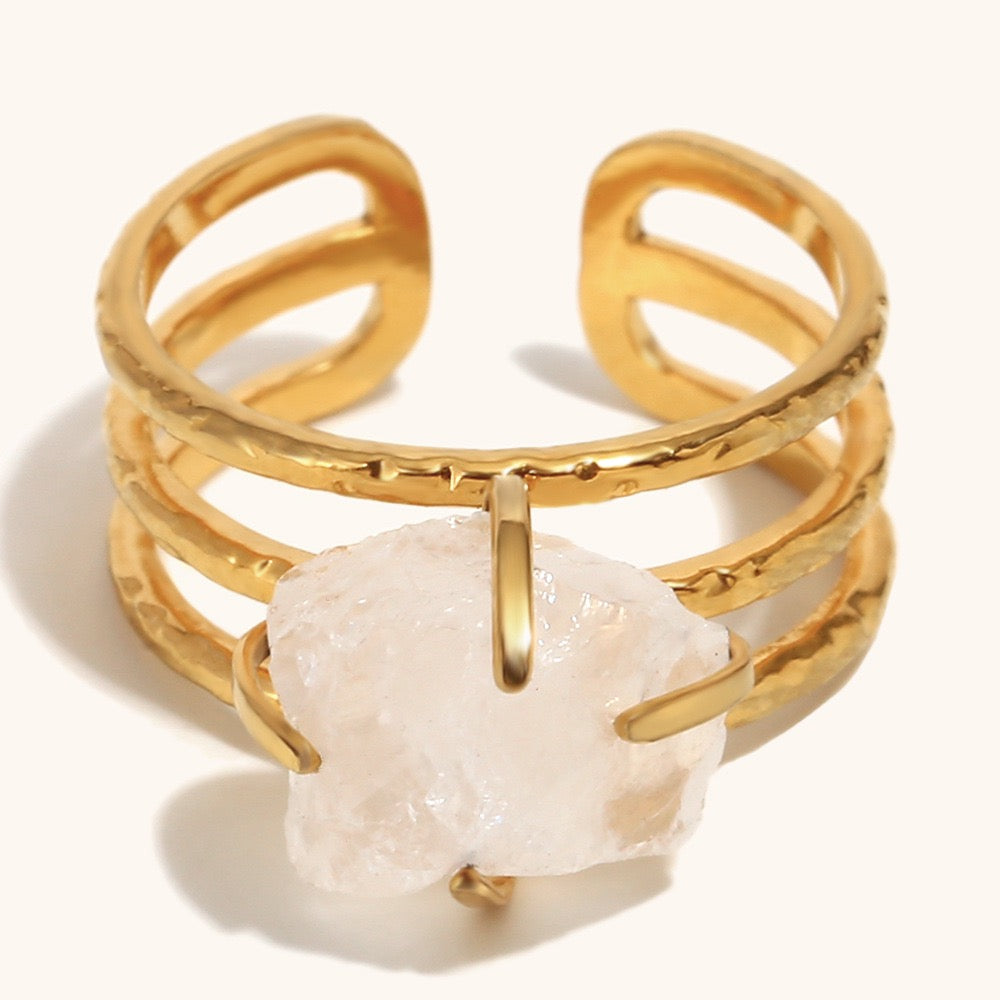 White Crystal rings