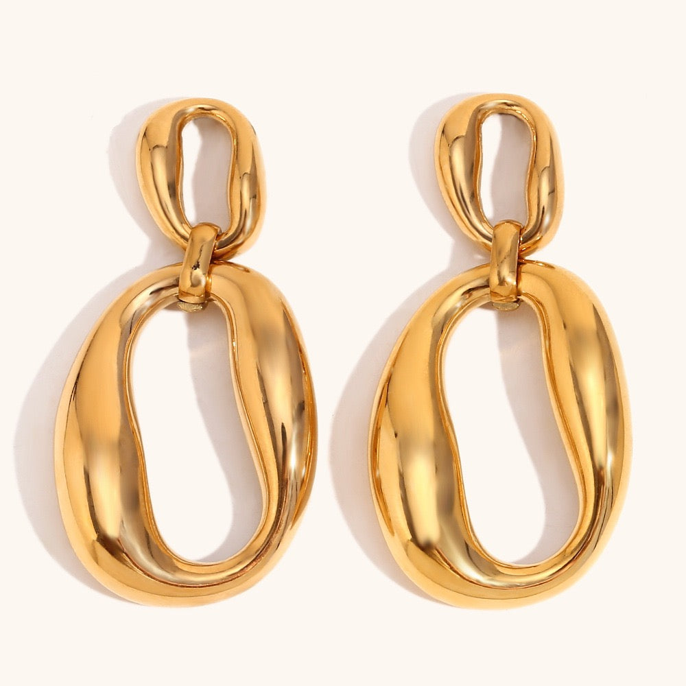 Double hoops earrings